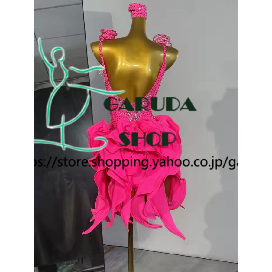 再値下げ✩ 社交ダンス ラテンドレス Garuda SHOP 社交ダンス高級衣装 セミオーダードレス ラテン競技高級