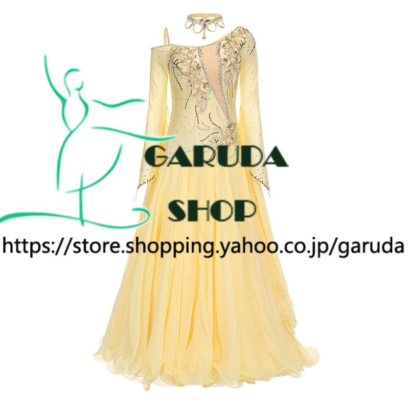 Garuda SHOP　社交ダンス衣装レディースモダンドレス　発表会ワルツドレス　モダン競技試合ワンピース　ダンスドレス　サイズ調整対応　品番9302 |  | 04