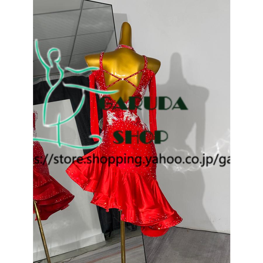 Garuda SHOP 社交ダンス高級衣装 セミオーダードレス ラテン競技高級