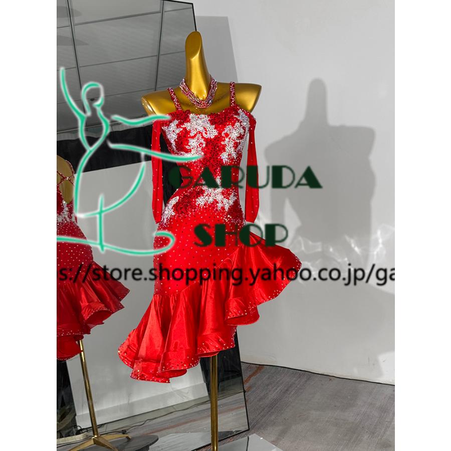Garuda SHOP 社交ダンス高級衣装 セミオーダードレス ラテン競技高級