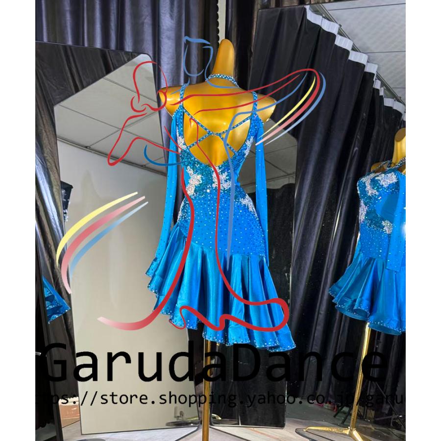 GW期間最終お値下げ、ラテンドレス Garuda SHOP 社交ダンス高級衣装 セミオーダードレス ラテン競技高級