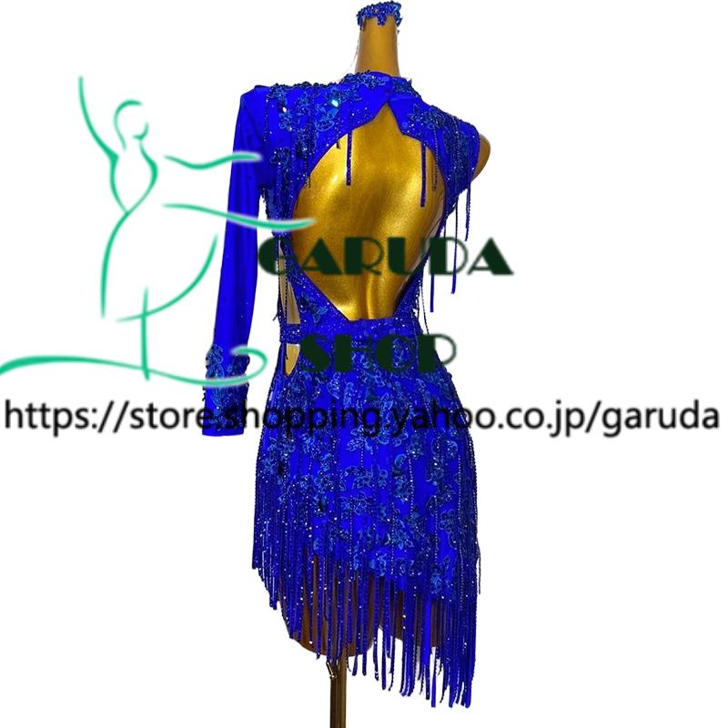 Garuda SHOP 社交ダンス高級衣装 セミオーダードレス ラテン競技高級ドレス パーティードレス 社交ダンス衣装ラテン  社交ダンス衣装ルンバ  品番9455の画像