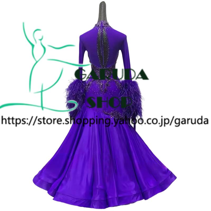 Garuda SHOP レディース社交ダンス衣装 競技ドレス モダンドレス高級