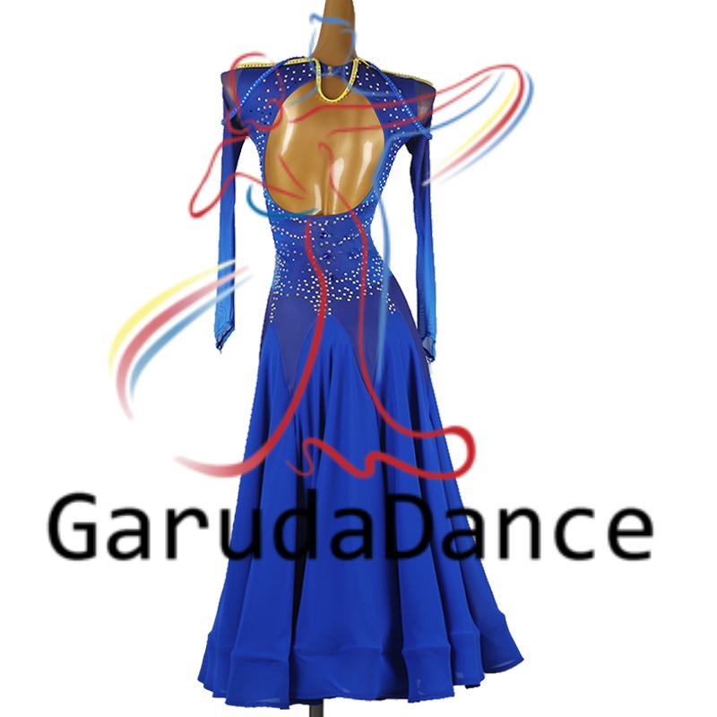 Garuda SHOP レディース社交ダンス衣装 ダンスドレス サイズ調整可能