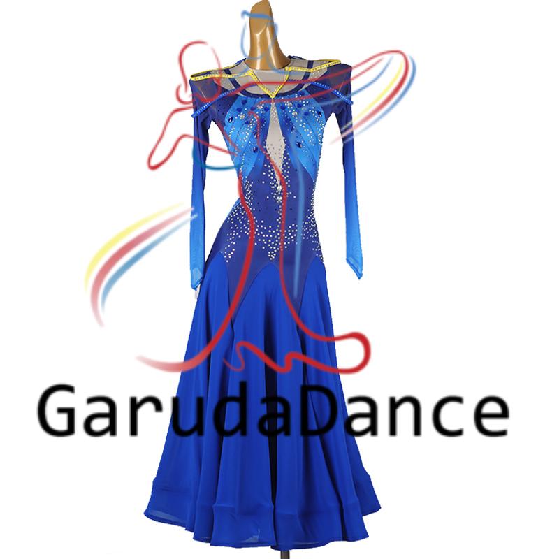 Garuda SHOP レディース社交ダンス衣装 ダンスドレス サイズ調整可能