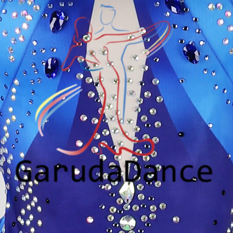 Garuda SHOP レディース社交ダンス衣装 ダンスドレス サイズ調整可能