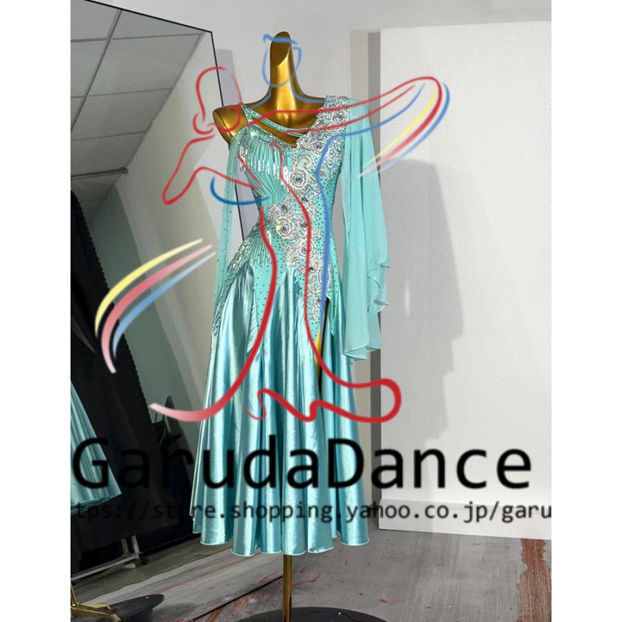 Garuda SHOP 社交ダンス高級衣装 セミオーダードレス ラテン競技高級ドレス パーティードレス 社交ダンス衣装ラテン  社交ダンス衣装ルンバ  品番9618の画像