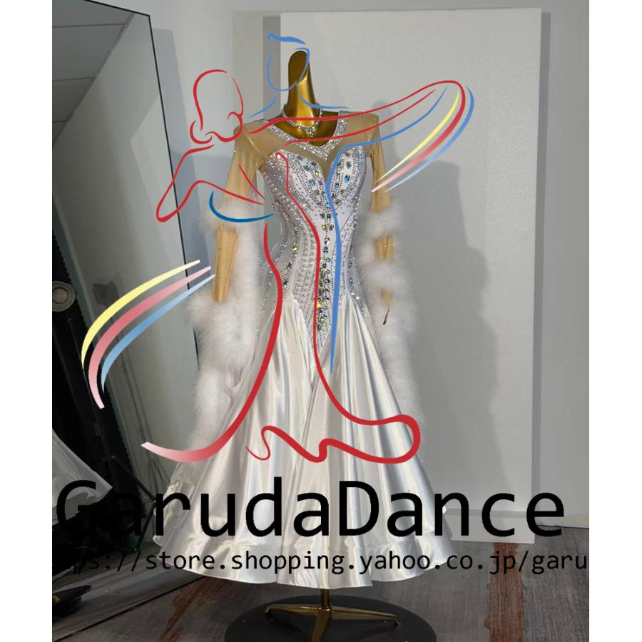 Garuda SHOP　レディース社交ダンス衣装　競技ドレス　モダンドレス高級ドレス　発表会用演出服　 高級服　セミオーダー可　スタンダードドレス　品番9684 |  | 03
