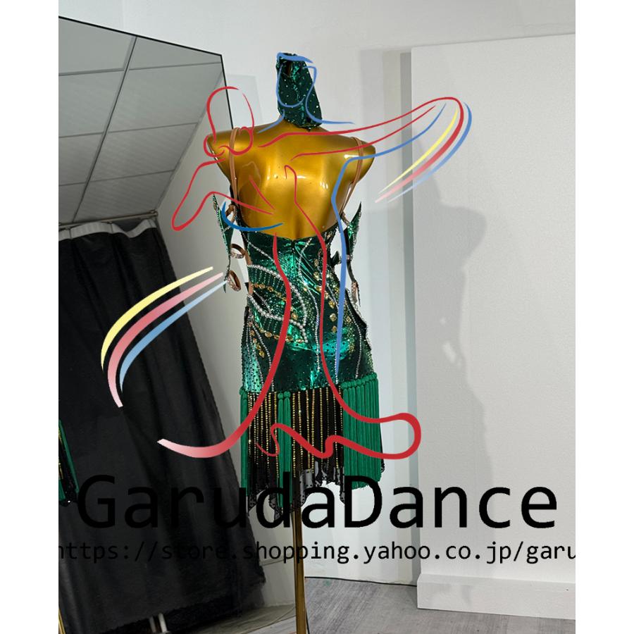 Garuda SHOP 社交ダンス高級衣装 セミオーダードレス ラテン競技高級