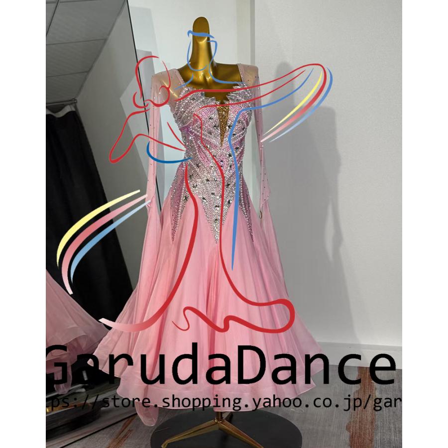 Garuda SHOP レディース社交ダンス衣装 競技ドレス モダンドレス高級