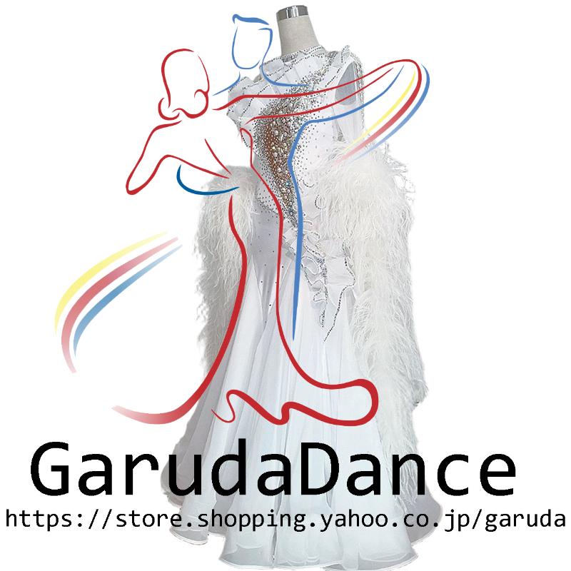 Garuda SHOP　レディース社交ダンス衣装　競技ドレスモダンドレス高級ドレス　発表会用演出服　 高級服　セミオーダー可　スタンダードドレス　品番9777_1