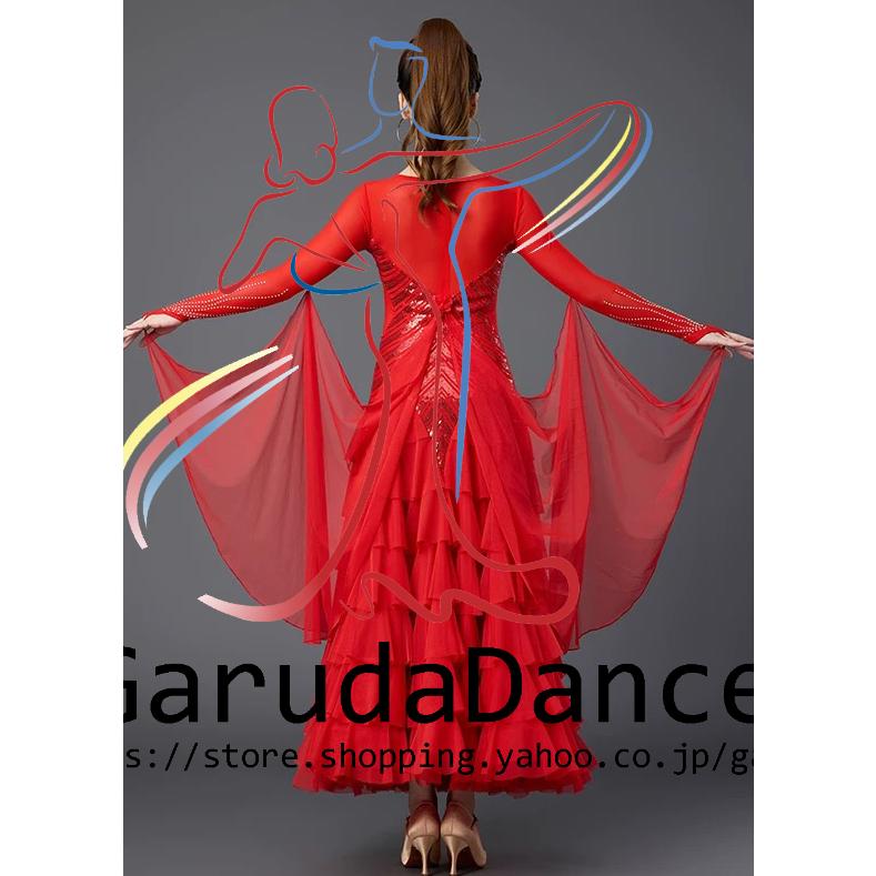 Garuda SHOP 社交ダンス衣装 レディースダンスレッスン練習ドレス
