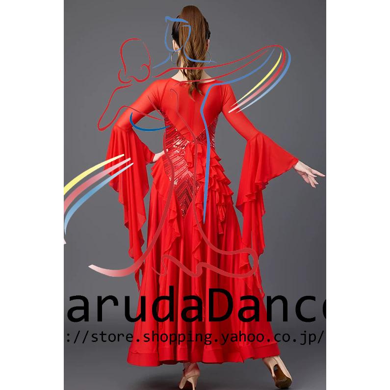 Garuda SHOP 社交ダンス衣装 レディースダンスレッスン練習ドレス
