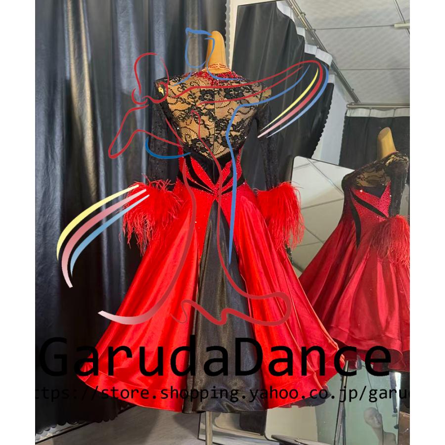 Garuda SHOP レディース社交ダンス衣装 競技ドレスモダンドレス高級 