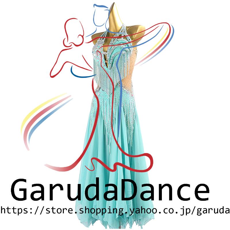 Garuda SHOP 社交ダンス高級衣装 セミオーダードレス ラテン競技高級