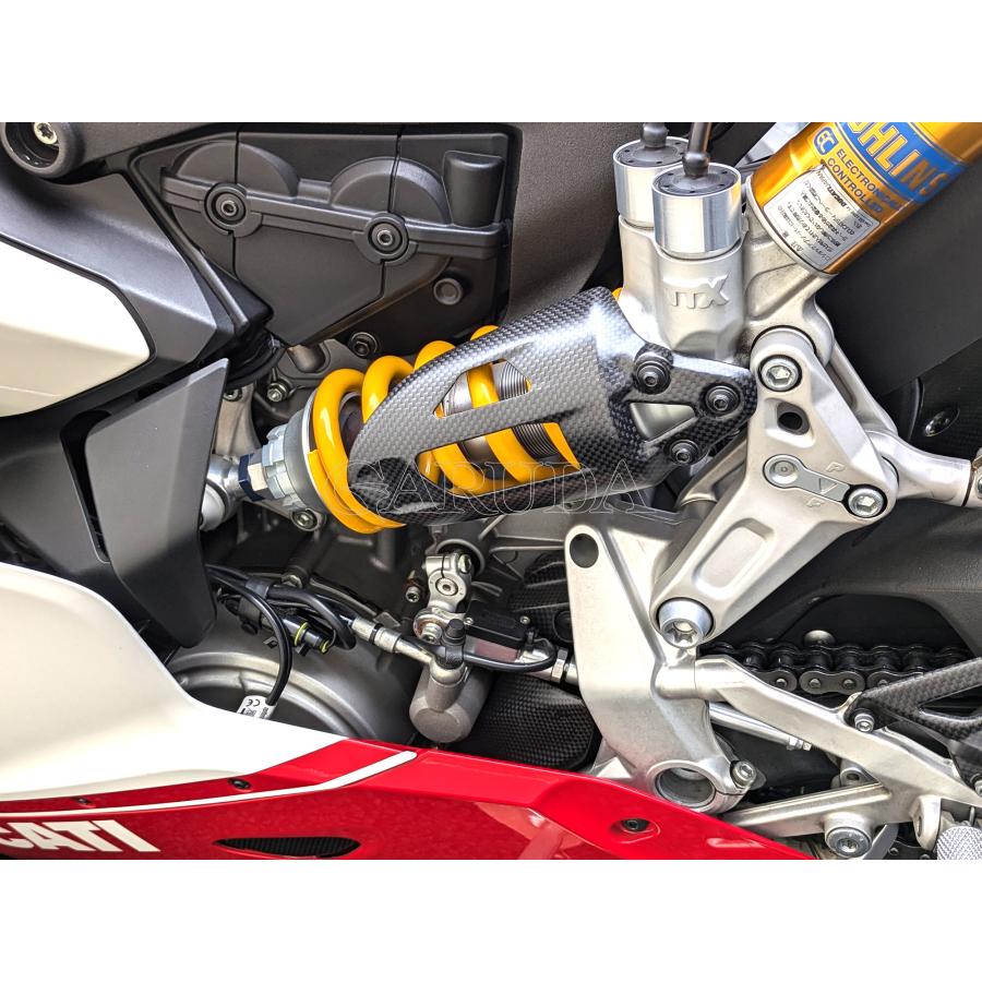 DUCATIパニガーレ用 カーボンサスペンションガード PANIGALE 1299 / サスペンションガード カーボン製・CARBONVANI