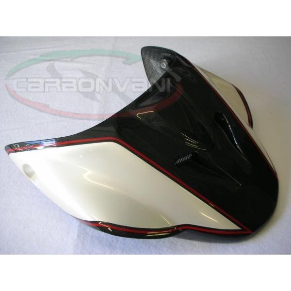 モンスター1100/796/696用：シートカウル　レーシング　ホワイト： カーボン製・CARBONVANI(カーボンバーニ)DUCATI・MONSTER： ドゥカティ_1