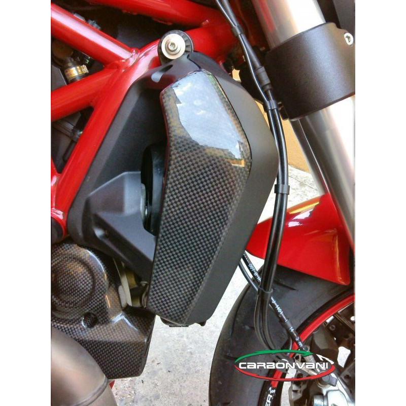 モンスター1200 MY17~：ラジエーターカバー / カーボン製・CARBONVANI(カーボンバーニ)DUCATI・MONSTER1200：2017〜 ドゥカティ