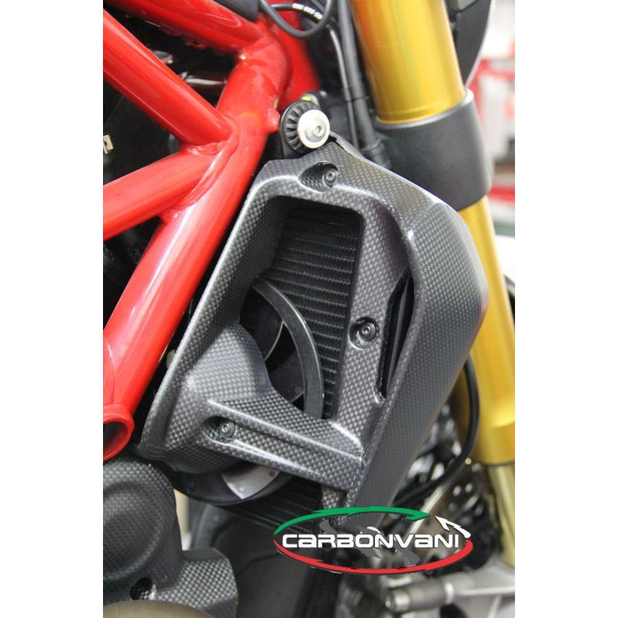 モンスター 821/1200用：ラジエーターエアベントカバー　右： カーボン製・CARBONVANI<カーボンバーニ>DUCATI・MONSTER821/1200： ドゥカティ｜garudaonlinestore｜03