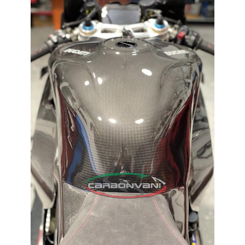 PANIGALE V4.S 2022：タンクカバー / カーボン製・CARBONVANI(カーボン