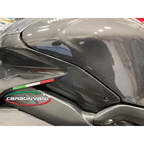 PANIGALE V4.S 2022：タンクカバー / カーボン製・CARBONVANI(カーボン