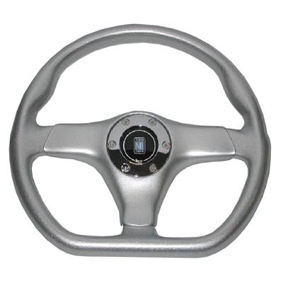 NARDI ガラ・スポーツ　アルミニュームルック・シルバーパッド　350mm | NARDI