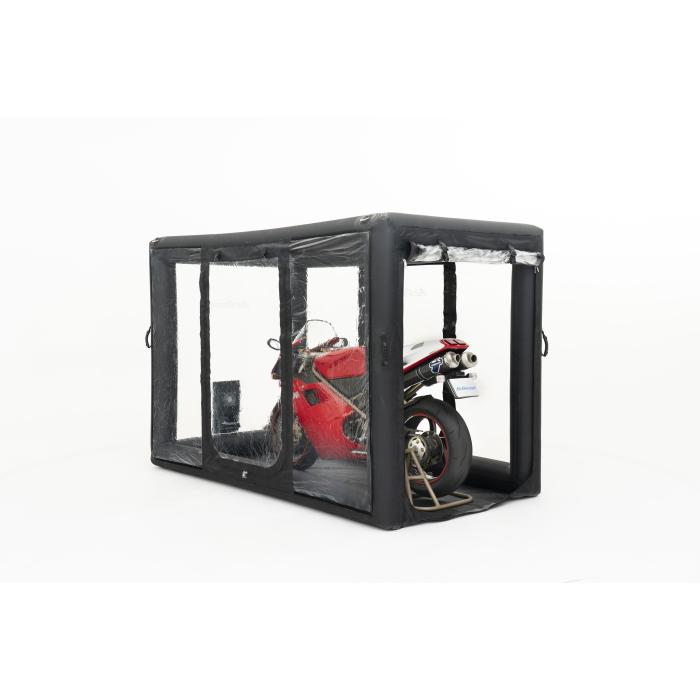 Air Garage Bike Treasure Case 屋内用インフレータブルガレージ カーボンルック ガルーダ エアガレージ | 
