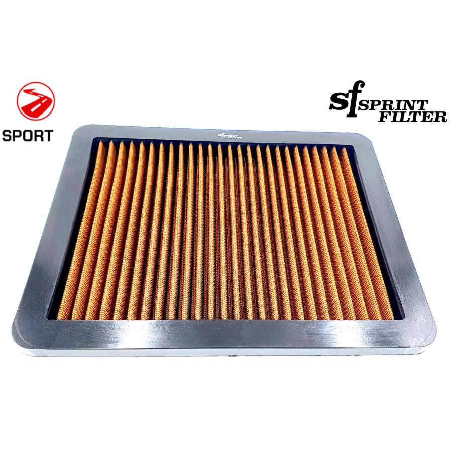 SPRINTFILTER【P1145S】MAZDAアクセラ,アテンザ,マツダ6,CX-5,CX-8 三菱RVR,ギャラン,レグナム,シャリオ用　純正交換タイプ乾式エアクリーナー | ブランド登録なし