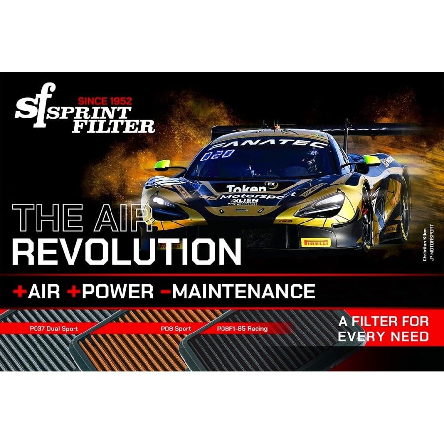 SPRINTFILTER【P1186S】BMW 7シリーズ[E65/66]用 純正交換タイプ乾式エアフィルター | ブランド登録なし | 16