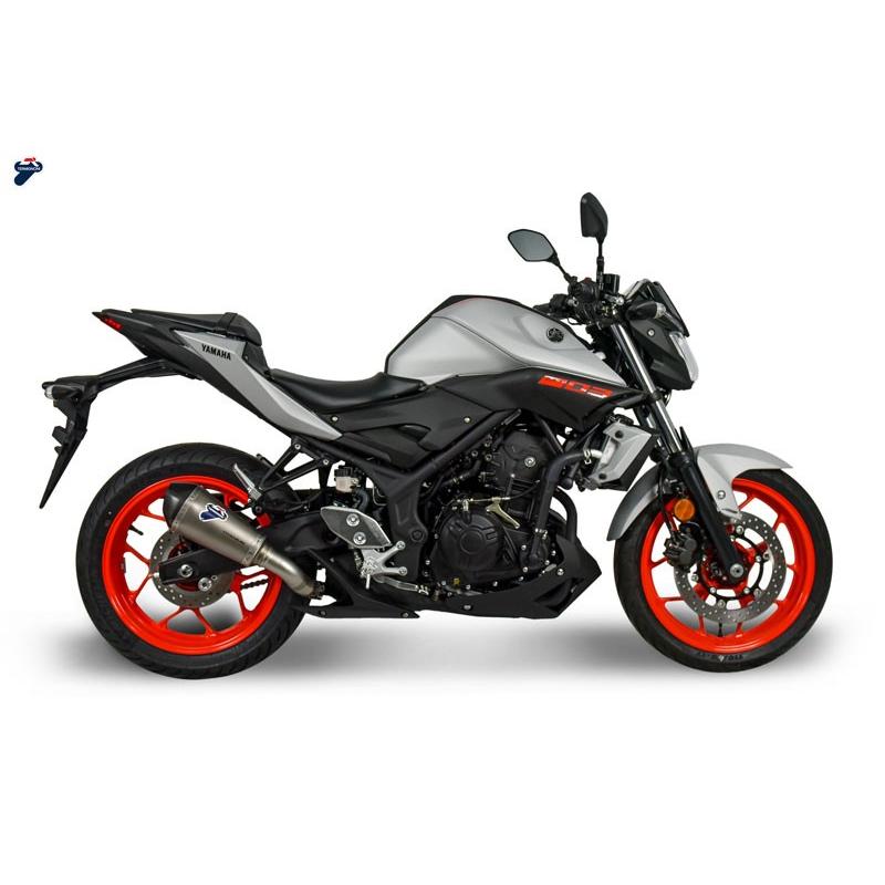 Y120 TERMIGNONI YAMAHA YZF-R3／YZF-R25スリップオンサイレンサー チタン・コニカル