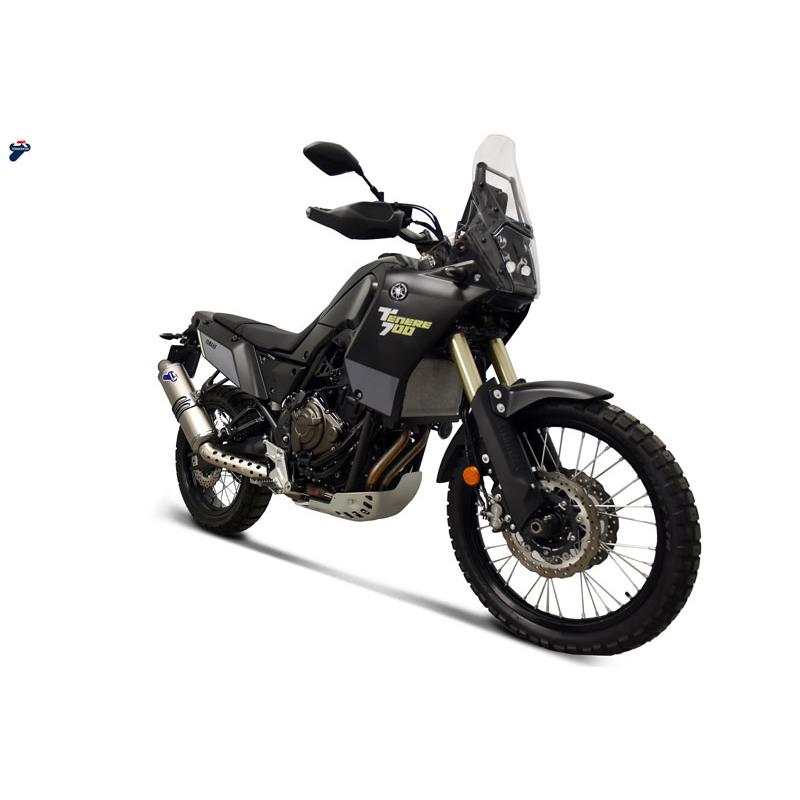 Y131 TERMIGNONI YAMAHA TENERE700(テネレ700）20-21 スリップオン チタン・サイレンサー 【ステンレスパイプ】の画像