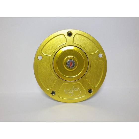 □在庫限り特価□TWMタンクキャップ/HONDA用/ゴールド/ロックTYPE