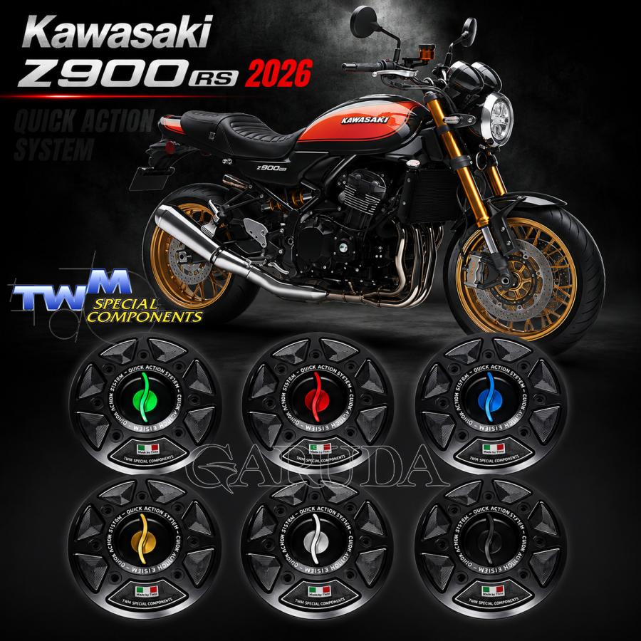 TKPR04 TWMタンクキャップ/KAWASAKI (4本留め) / Z900RS(26-),Ninja400