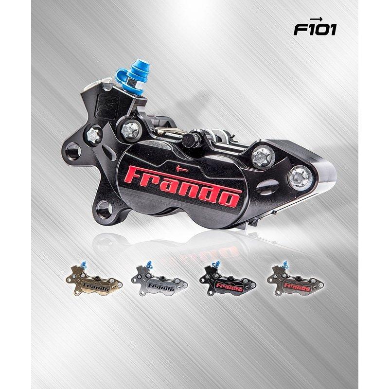 Frando フランド F101 4POT CNC鍛造キャリパー 40mmピッチ Frando 在庫限り フランド F101 4POT CNC削り出し鍛造キャリパー