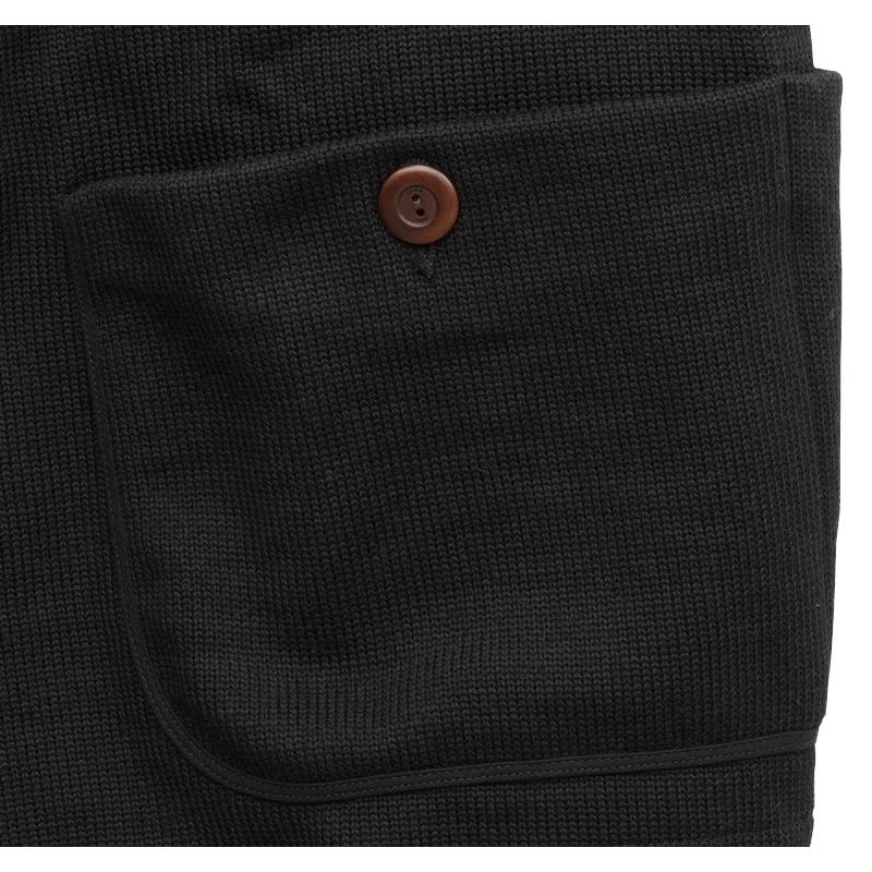 Dehen 1920(デーヘン) ウール ユーティリティ ベスト ブラック メンズ Knit Utility Vest Black 