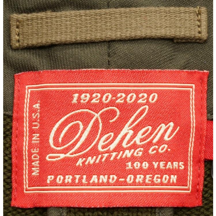 Dehen 1920(デーヘン) ウール ユーティリティ ベスト オリーブ メンズ Knit Utility Vest Olive｜garyu｜06