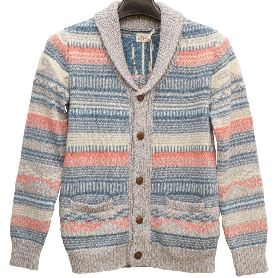 ヨーガンレール インターシャコットンカーディガン