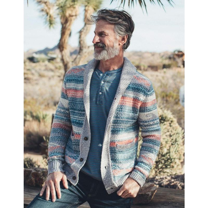 ヨーガンレール　コットンインターシャ カーディガン ヨーガンレール インターシャコットンカーディガン