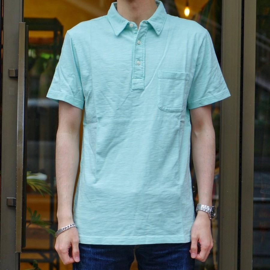 FAHERTY BRAND ガーメントダイ ポロシャツ ライトグリーン RRL Ralph Lauren FAHERTY BRAND (ファリティ ブランド