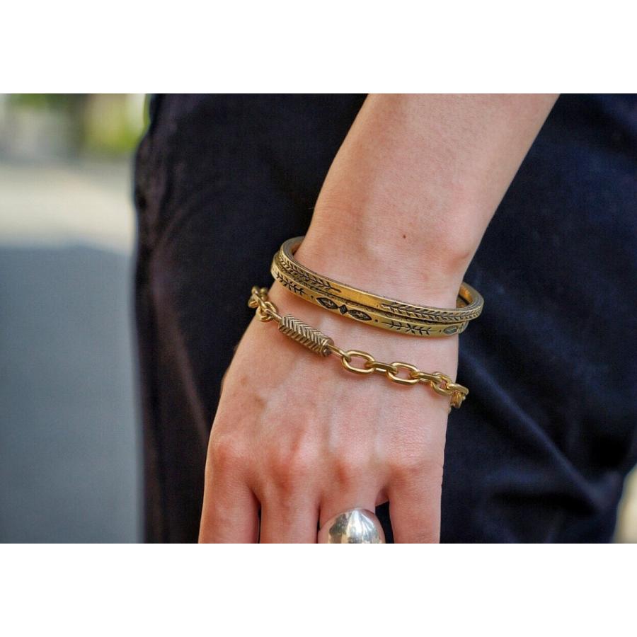 【美品】LHN jewelry LHN×JIMS ブラス バングル　アメリカ製 美品】LHN jewelry LHN×JIMS ブラス バングル アメリカ製 - メルカリ