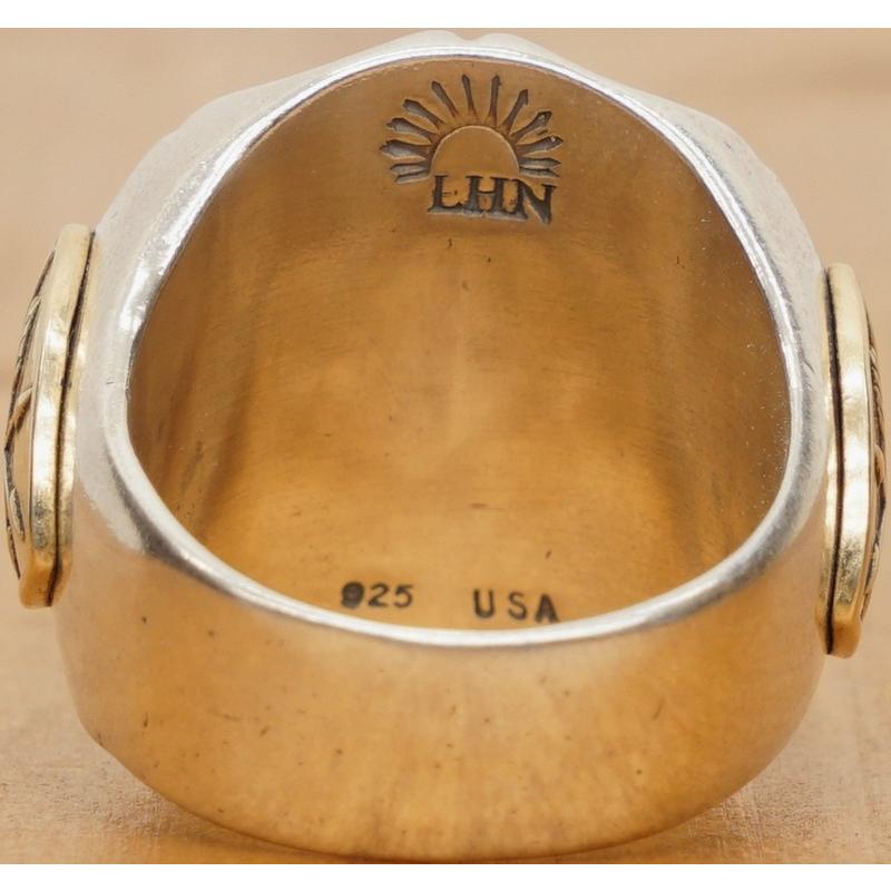 ゲンテン公式 LHN Jewelry(エルエイチエヌ ジュエリー) ハンドメイド Hobo Nickel スーベニア リング シルバー x ブラス