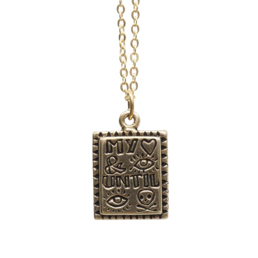 LHN Jewelry(エルエイチエヌ ジュエリー) アメリカ製 ハンドメイド ネックレス My heart and I until I die  neckless ユニセックス 真鍮 Brass :lhnuntlvncbrs:GARYU - 通販 - Yahoo!ショッピング