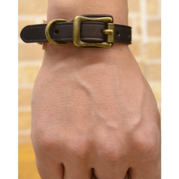 ラルフローレン) Ralph Lauren バックル レザー ブレスレット 