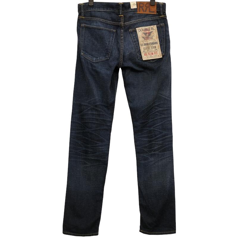 (ダブルアールエル) RRL 日本製デニム生地 スリム フィット セルビッジ ジーンズ Tulare ウォッシュ メンズ Slim Fit Jean