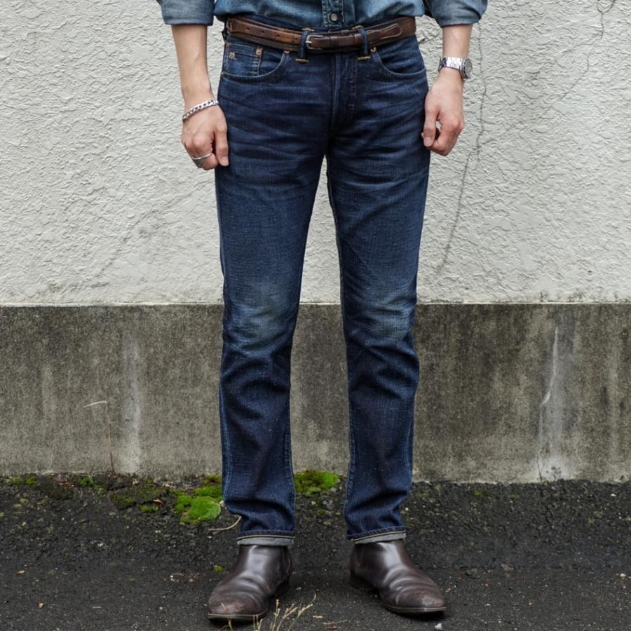 (ダブルアールエル) RRL 日本製デニム生地 スリム フィット セルビッジ ジーンズ Tulare ウォッシュ メンズ Slim Fit Jean