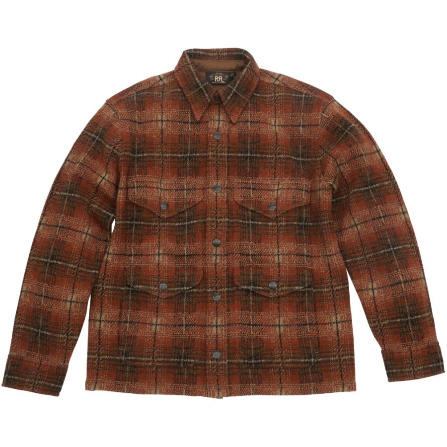 ダブルアールエル　RRL ウールカシミヤ　ワークシャツセーター　L RRL Ralph Lauren（ダブルアールエル） RRL プラッド ワークシャツ