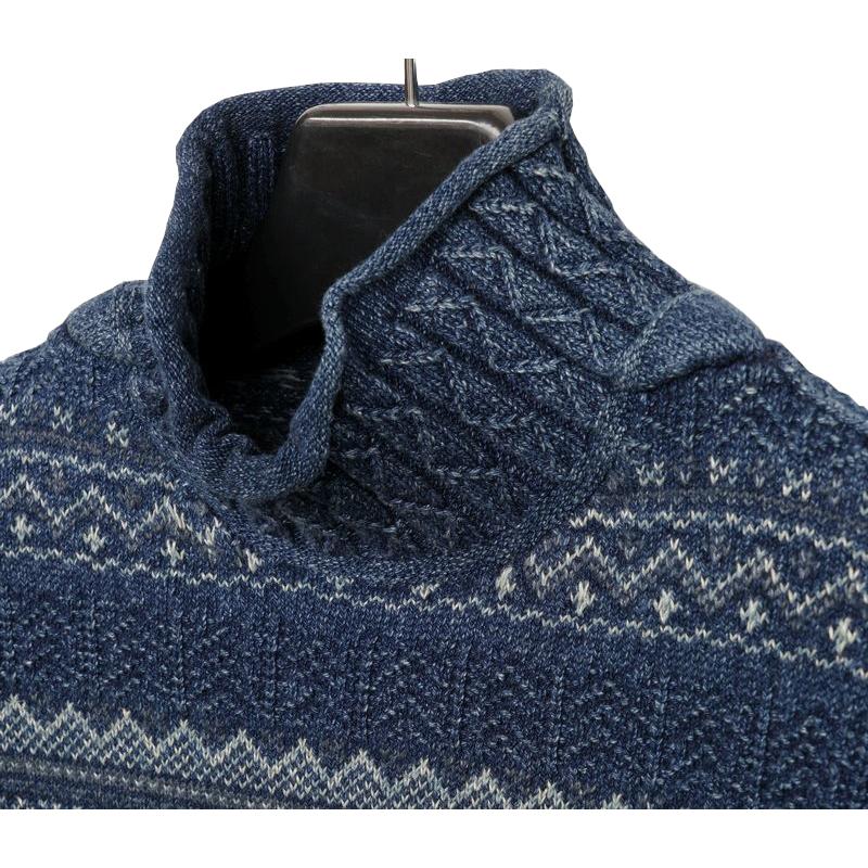 RRL Ralph Lauren (ダブルアールエル) インディゴ モックネック RRL Ralph Lauren (ダブルアールエル) インディゴ モックネック
