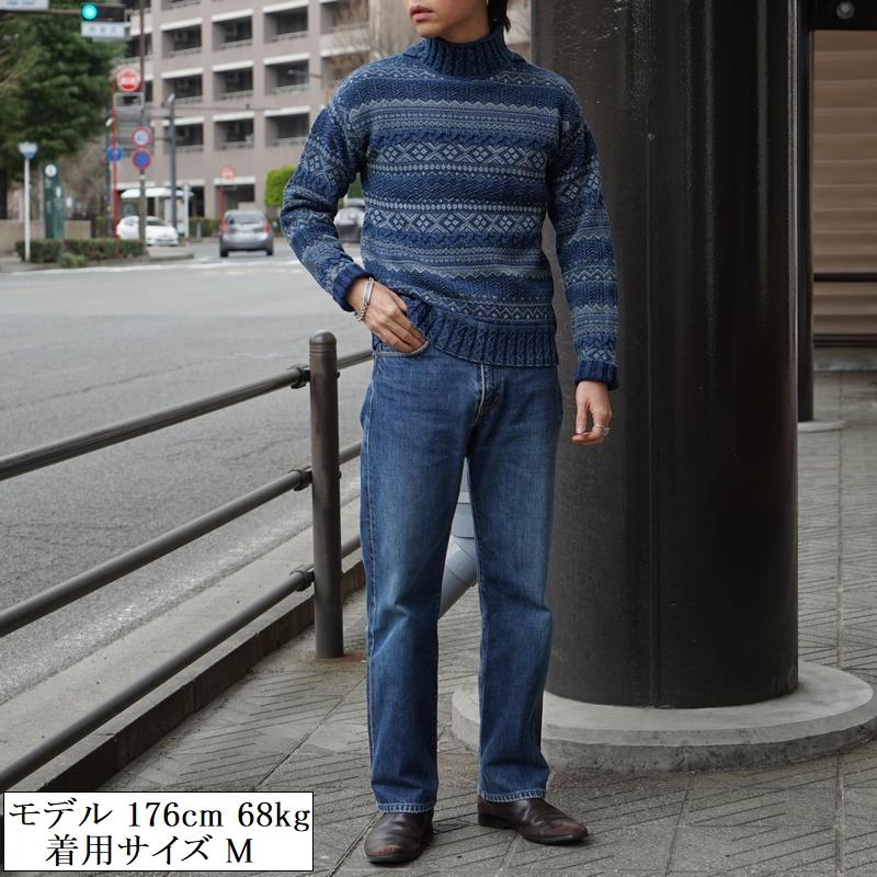 RRL Ralph Lauren (ダブルアールエル) インディゴ モックネック RRL Ralph Lauren (ダブルアールエル) インディゴ モックネック