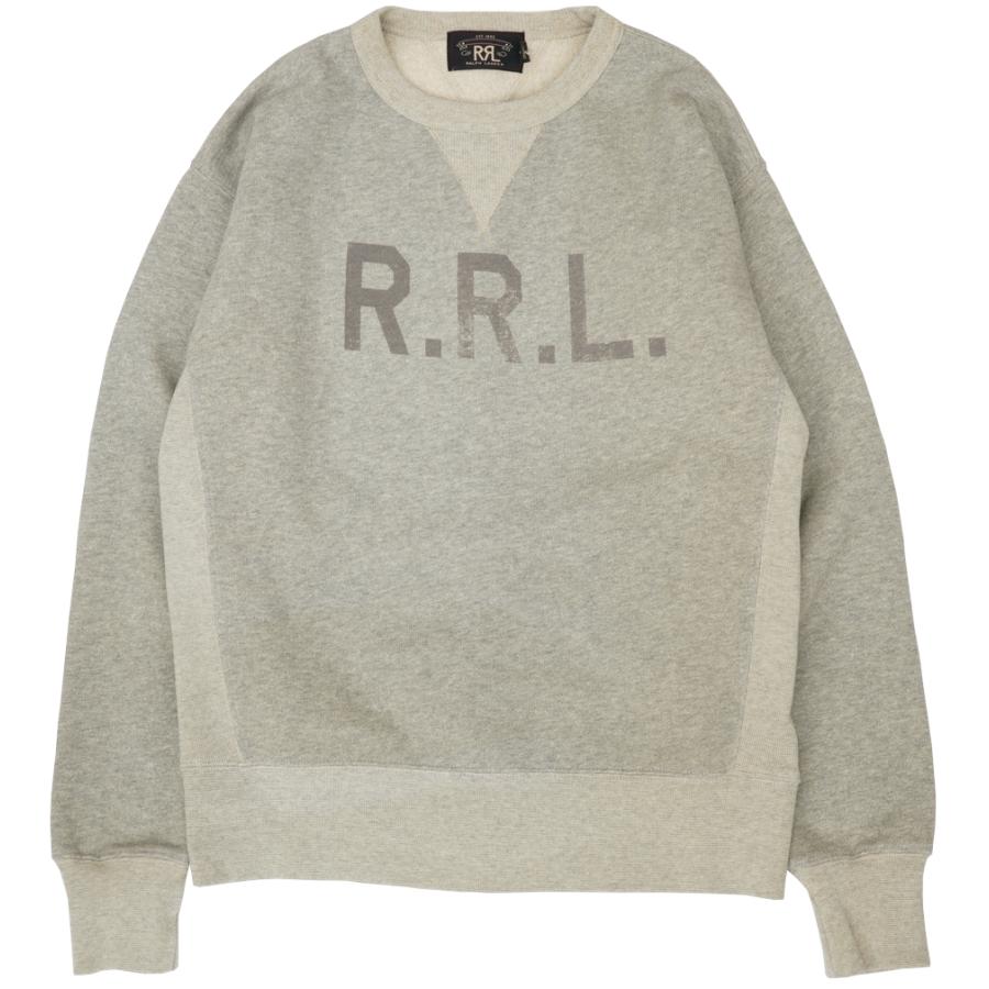 ダブルアールエル) RRL ロゴ フリース スウェット シャツ トレーナー