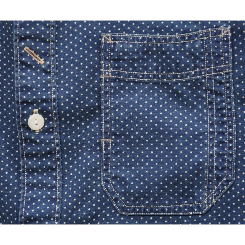 RRL Ralph Lauren ドット柄シャツ RRL Ralph Lauren (ダブルアールエル) 本藍染め ポルカドット
